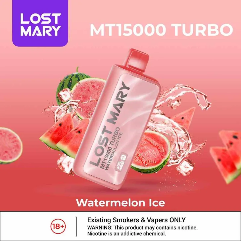 Watermelon Ice - Lost Mary MT 15000 Puffs Watermelon Ice - Lost Mary MT 15000 Puffs - Dally Vapes
